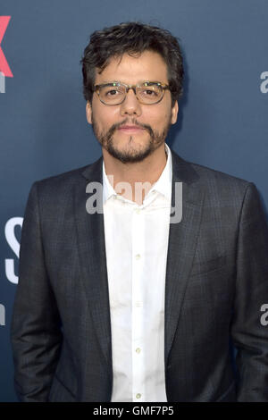 Hollywood, California. 24 Ago, 2016. Wagner Moura assiste la premiere di Netflix 'Narcos' stagione 2 a ArcLight cinema il 24 agosto 2016 a Hollywood, in California. | Verwendung weltweit © dpa/Alamy Live News Foto Stock