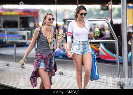 Leeds, Regno Unito. Il 26 agosto 2016. I frequentatori del festival a Leeds Festival 2016, 26/08/2016 Credit: Gary Mather/Alamy Live News Foto Stock