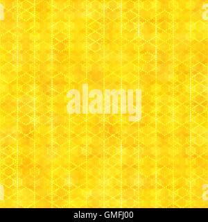 Oro giallo modello senza cuciture con forme esagonali astratto colore di sfondo. Modello vuoto campioni illustrazione vettoriale Illustrazione Vettoriale