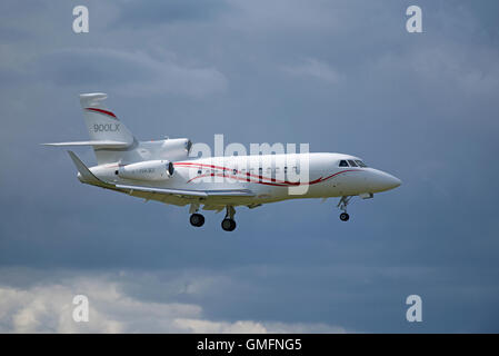 Il francese Dassault Falcon 900LX Serie di registrazione F-HRAY. SCO 11,190. Foto Stock