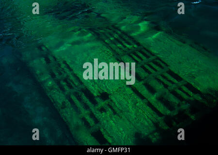 Naufragio della nave lotterie grande vasca Harbour,Fathom cinque National Marine Park,Lago Huron,Tobermory Ontario, Canada. Foto Stock