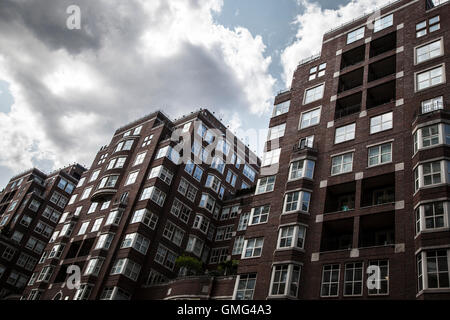 Edificio di appartamenti a Park Plaza St, Boston Foto Stock