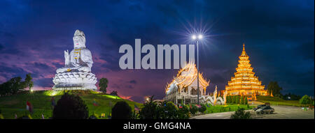 Wat hyua pla kang tempio , Chiang Rai,nord della Thailandia. Foto Stock