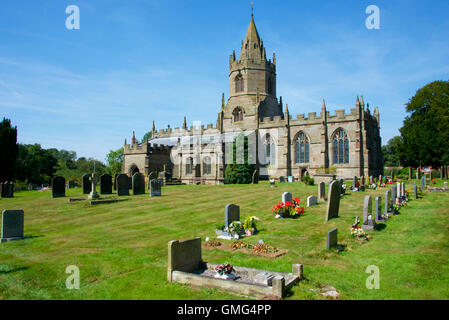 Vista esterna della chiesa a tenaglia, Shropshire, Inghilterra Foto Stock