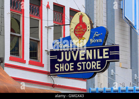 Houston Street, Fort Worth, Texas, Stati Uniti d'America Foto Stock