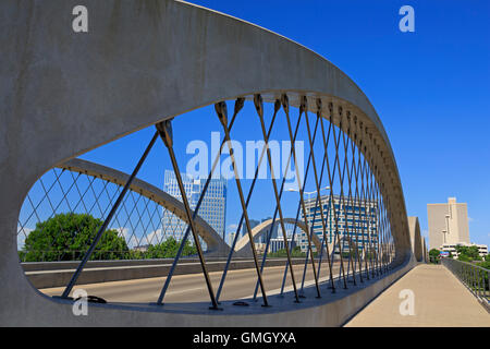 7 West Street Bridge, Fort Worth, Texas, Stati Uniti d'America Foto Stock