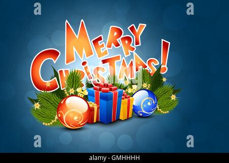 Scheda di natale template Illustrazione Vettoriale