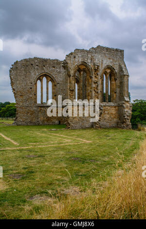 Abbazia Egglestone rovine - Bowes Village, County Durham, Inghilterra Foto Stock