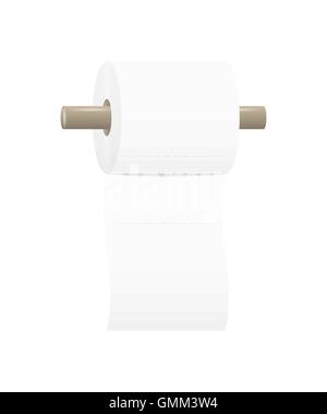 Carta igienica roll Illustrazione Vettoriale