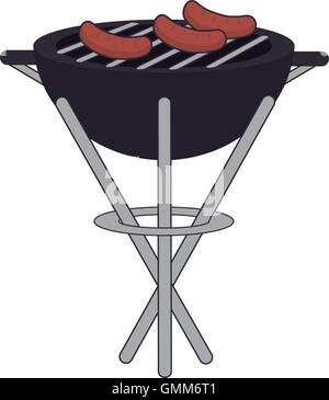 Grill barbecue design Illustrazione Vettoriale