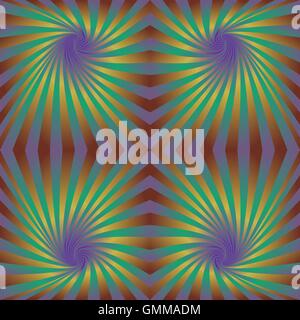 Seamless ipnotico di swirl sfondo pattern Illustrazione Vettoriale