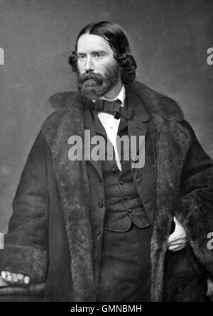 JAMES RUSSELL Lowell (1819-1891) poeta americano e diplomatico circa 1860 Foto Stock