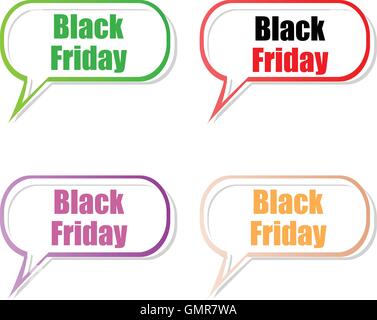 Venerdì nero vendita iscrizione modello di disegno. Venerdì nero banner. Illustrazione Vettoriale Illustrazione Vettoriale