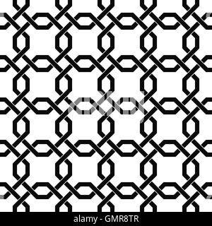 Monocromatico trellis seamless pattern Illustrazione Vettoriale