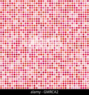 Il cerchio rosso di pixel di sfondo a mosaico Illustrazione Vettoriale