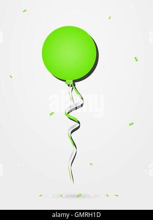 Palloncino con coriandoli Illustrazione Vettoriale