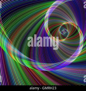 Abstract fractal sfondo a spirale Illustrazione Vettoriale