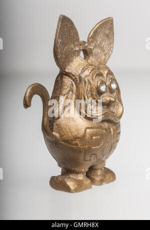 Oro Rat Fink giocattolo di destra anteriore Foto Stock