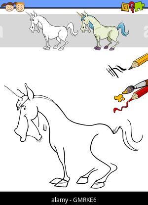 Attività La scuola materna per i bambini Illustrazione Vettoriale