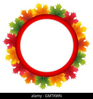 Banner pubblicitari e di colore di autunno Illustrazione Vettoriale