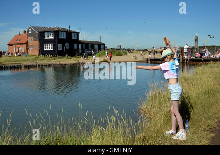 Pescato granchi a walberswick Foto Stock