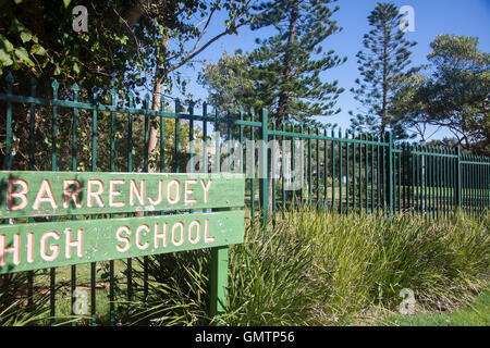 Barrenjoey high school, uno stato pubblico scuola secondaria di Avalon,Sydney , Australia Foto Stock