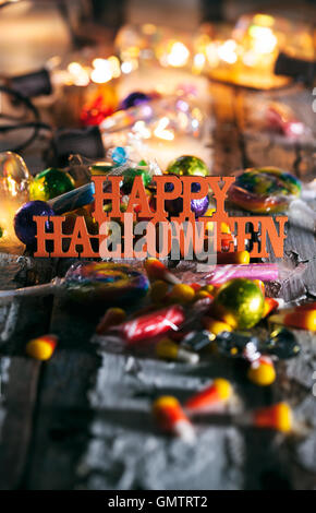 Spooky serie, buona per Halloween sfondi a tema. Facile discesa sul testo. Foto Stock