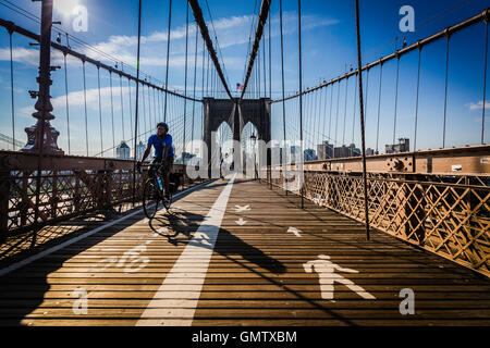 Ponte di Brooklyn Foto Stock