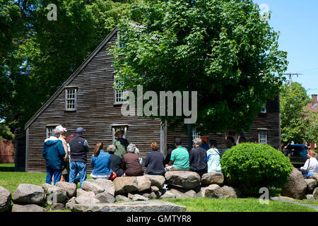 Tour a John Adams natali, Adams National Historical Park, Quincy, Massachusetts Foto Stock