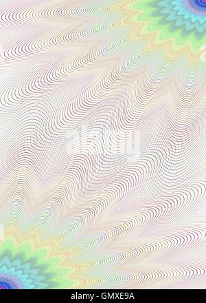 Colorato angolo pagina Modello di disegno sullo sfondo Illustrazione Vettoriale