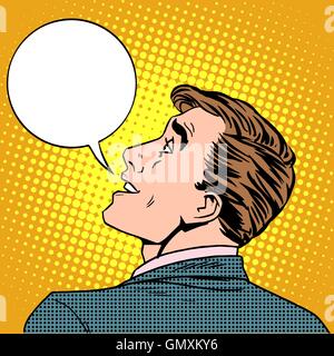 Entusiastico uomo detto Illustrazione Vettoriale