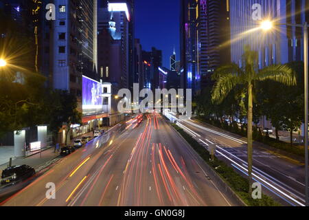 Grattacieli di Wan Chai district, hong kong s.a:r., Cina Foto Stock