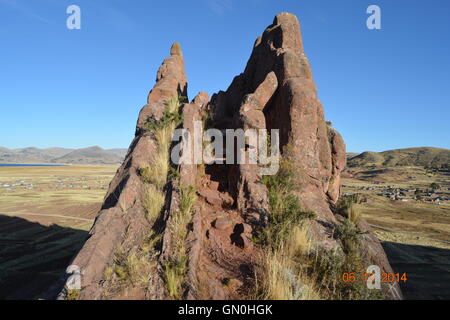 Amaru Meru, Gateway per gli dèi, Stargate Puno, Perù Foto Stock