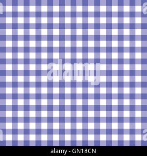 Blu materiale Gingham Illustrazione Vettoriale