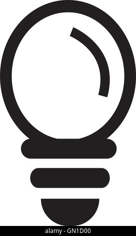 Lampada Icona di linea su sfondo bianco Illustrazione Vettoriale