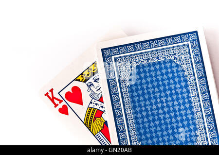 Il re di cuori carta da gioco Foto Stock