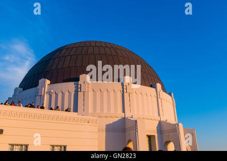 Famoso Osservatorio Griffith di Los Angeles, Stati Uniti d'America Foto Stock