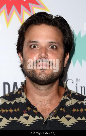 Los Angeles, CA, Stati Uniti d'America. 21 Ago, 2016. Danny Perez di arrivi per ANTIBIRTH Premiere, Cinefamily Theatre, Los Angeles, CA 21 agosto 2016. © Priscilla concedere/Everett raccolta/Alamy Live News Foto Stock