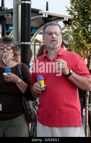 Charlotte NC "Bolla Auto Flash Mob' Foto Stock