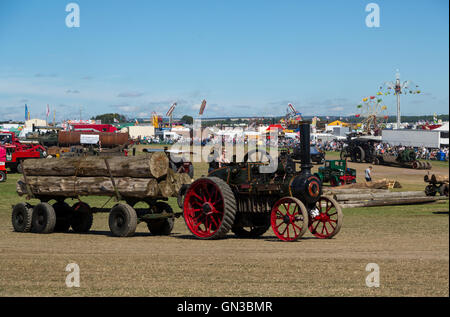 Marshall rullo di vapore al grande Dorset fiera a vapore Foto Stock