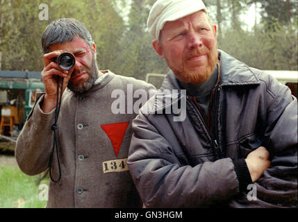 JERRY LEWIS noi attore e artista la ripresa di un filmato in Svezia circa un clown che hanno messo in un campo di concentramento con i bambini Foto Stock