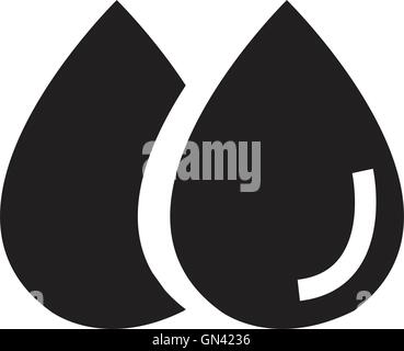 Icona della goccia di pioggia Illustrazione Vettoriale