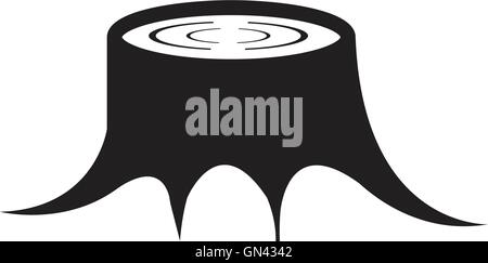 Icona di legno o di segheria Illustrazione Vettoriale