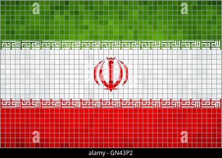 Bandiera dell'Iran Illustrazione Vettoriale