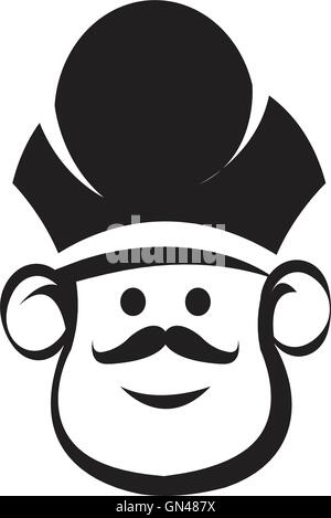 chef Head icon Illustrazione Vettoriale