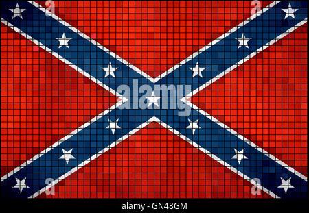 Bandiera Confederate Illustrazione Vettoriale