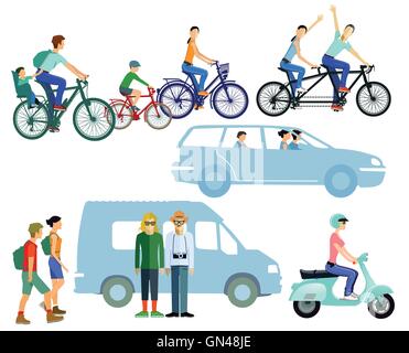 Vacanze viaggi Illustrazione Vettoriale