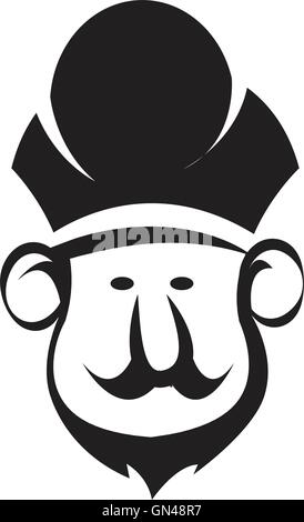chef Head icon Illustrazione Vettoriale