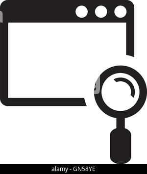 Icona della finestra del programma Illustrazione Vettoriale