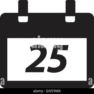 Carta dicembre design calandra Illustrazione Vettoriale